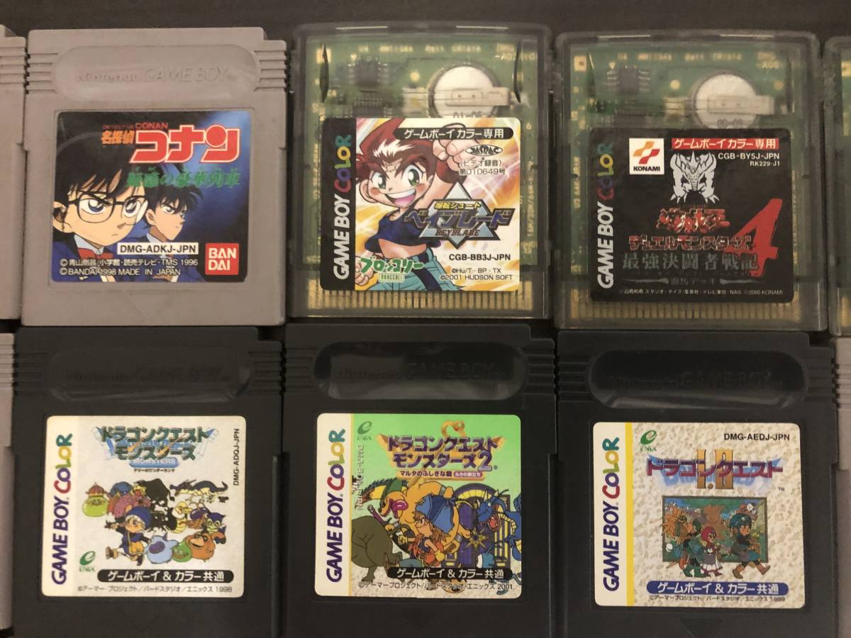 ジャンク品 動作未検証GBゲームボーイソフト カラー含むGBA