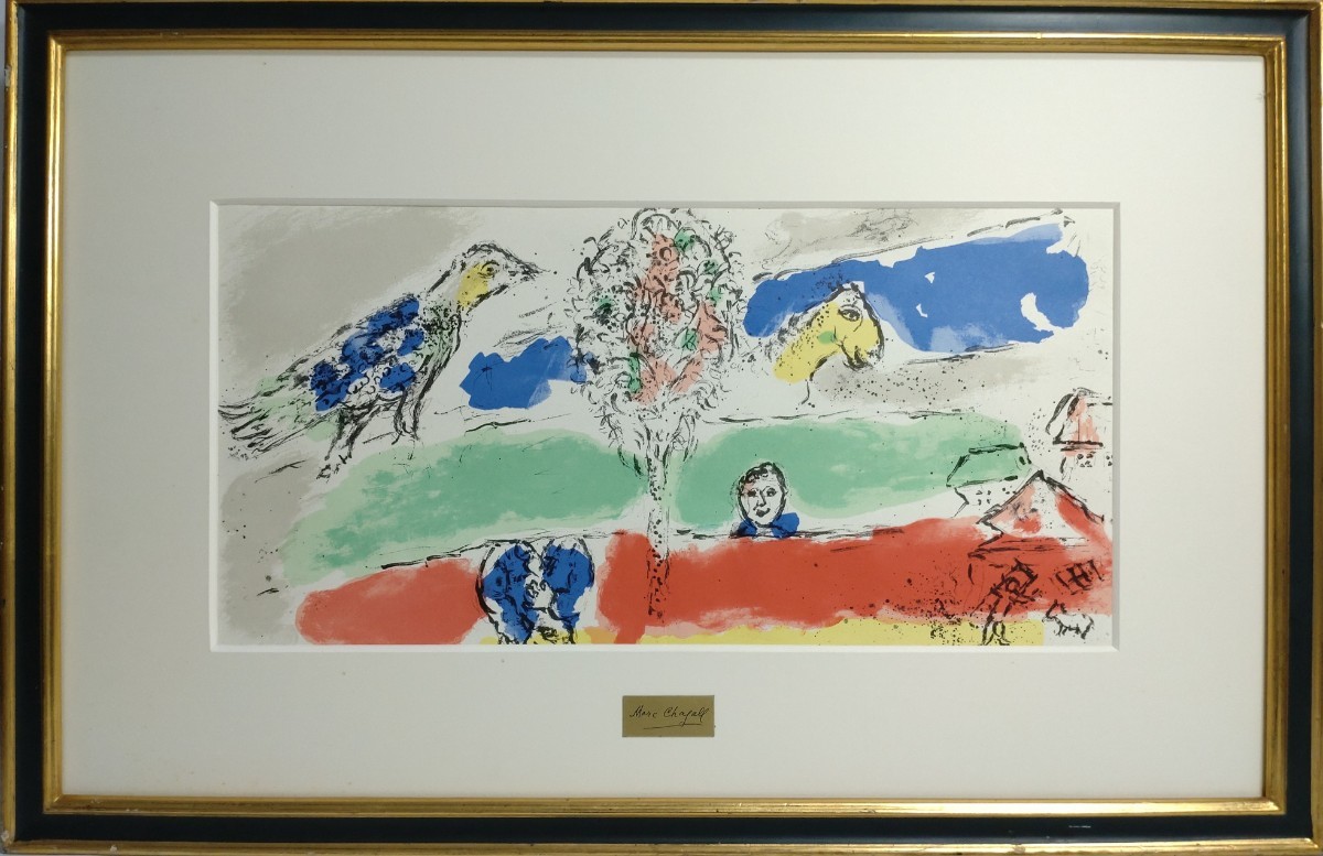 マルク・シャガール シャガール | マルク リトグラフ 絵画「パリの恋人