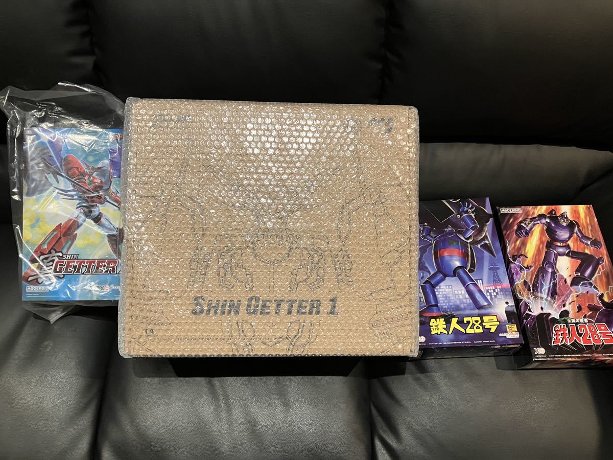 ccstoys 合金　真ゲッター1 未開封品/モデロイド，真ゲッター1，鉄人28号，鉄人28号 太陽の使者ver. 未組立品　全4個セット　送料無料