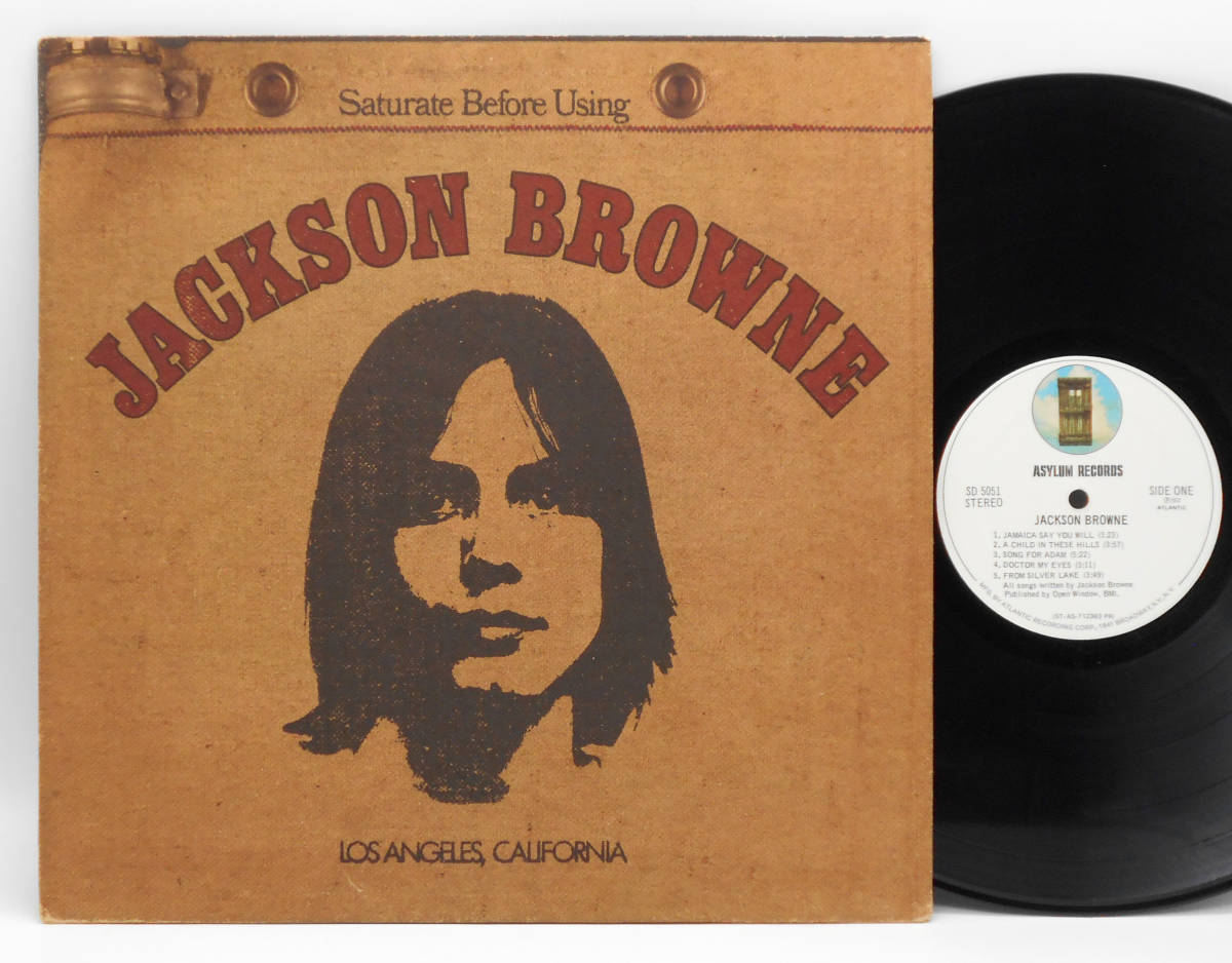 ☆良盤 US ORIG LP☆JACKSON BROWNE/1st 1972年 初回白ラベル 麻パルプ
