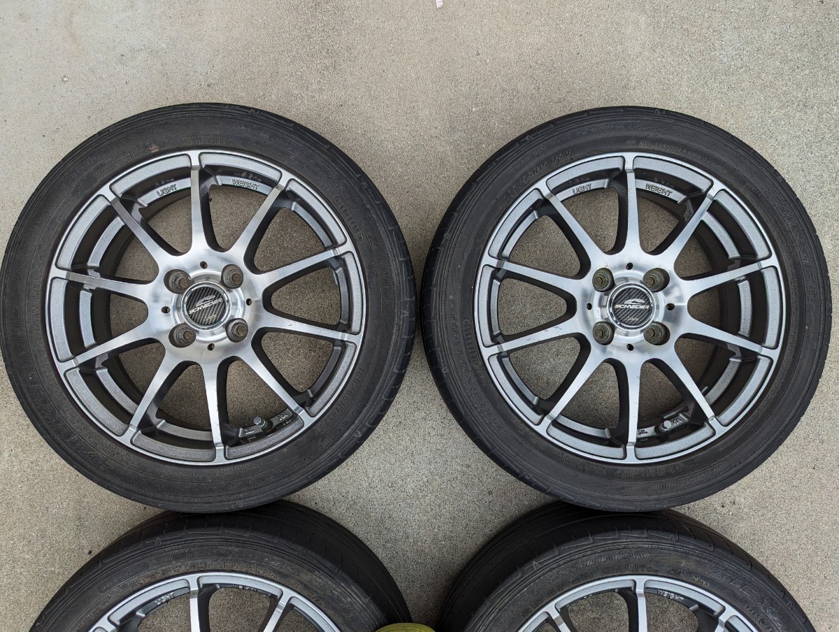 A-TECH シュナイダー 15インチ 4.5J オフセット+43 PCD100 4穴 