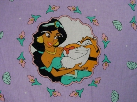 ビンテージシーツ アラジン ジャスミンラジャー Disney - 輸入