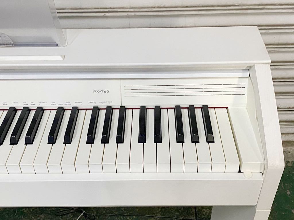 サ4963M☆CASIO カシオ Privia 電子ピアノ 椅子付き PX-760 音出し確認 