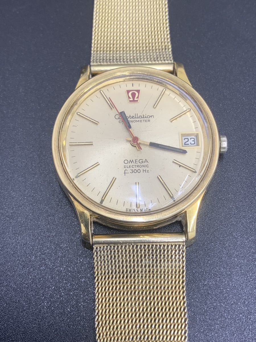 1円〜希少　オメガ　コンステレーション　エレクトロニック　f300Hz クロノメーター　メンズ　音叉時計　ジャンク