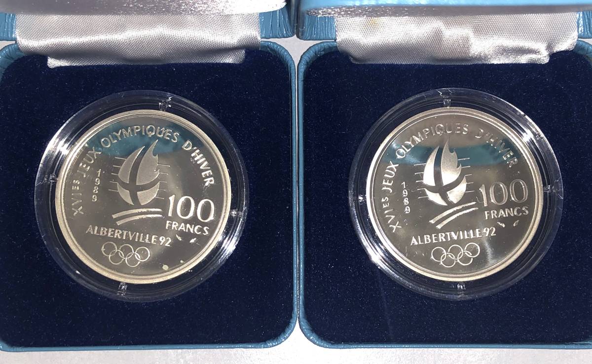 ☆フランス アルベールビルオリンピック公式記念貨☆em117