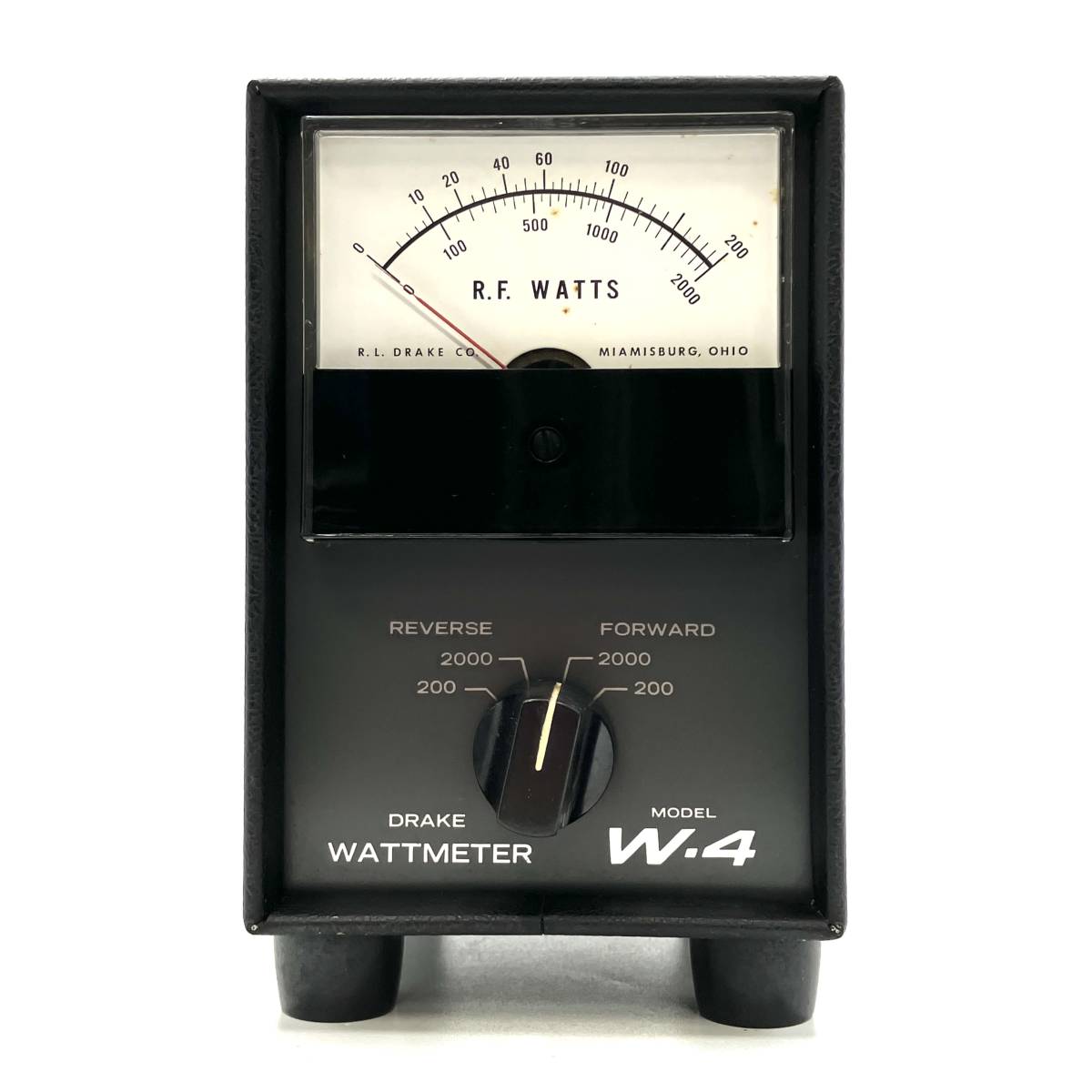 ジャンク『DRAKE WATTMETER MODEL W-4』ドレーク パワーメーター 動作未確認 現状品 D-3898