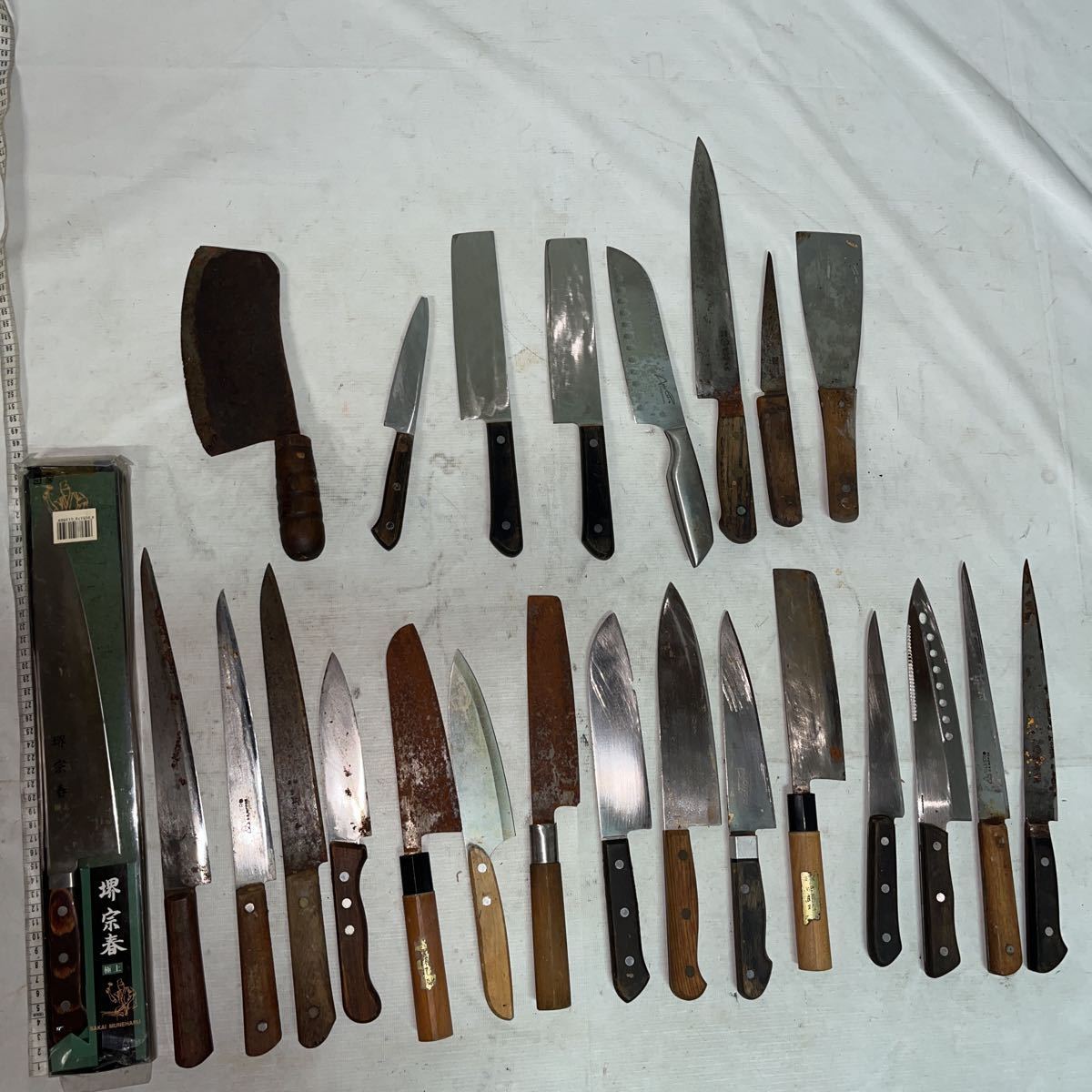 ジャンク品】①包丁まとめ売り。堺宗春、堺 一文字光秀、その他。 2026