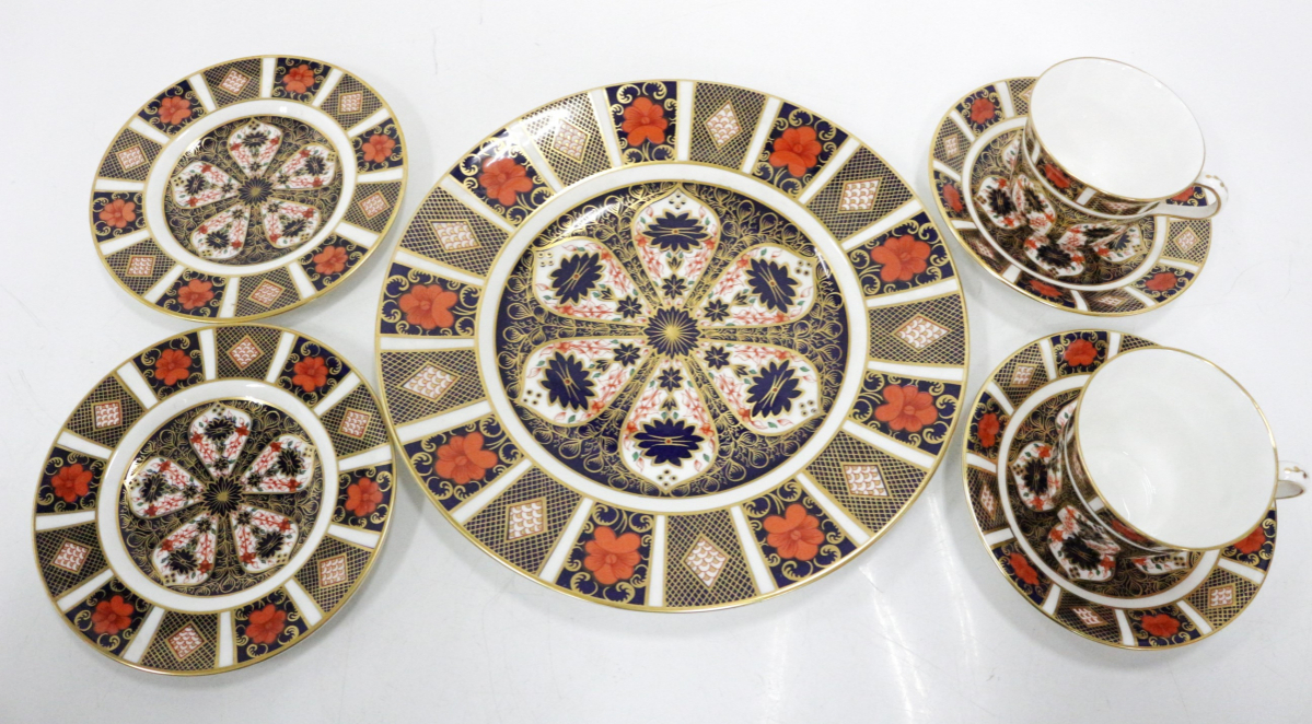 【行董】ROYAL CROWNDERBY ロイヤルクラウンダービー Old Imari オールドイマリ ティーカップ&ソーサー プレート ゆうパック AS000ABH76