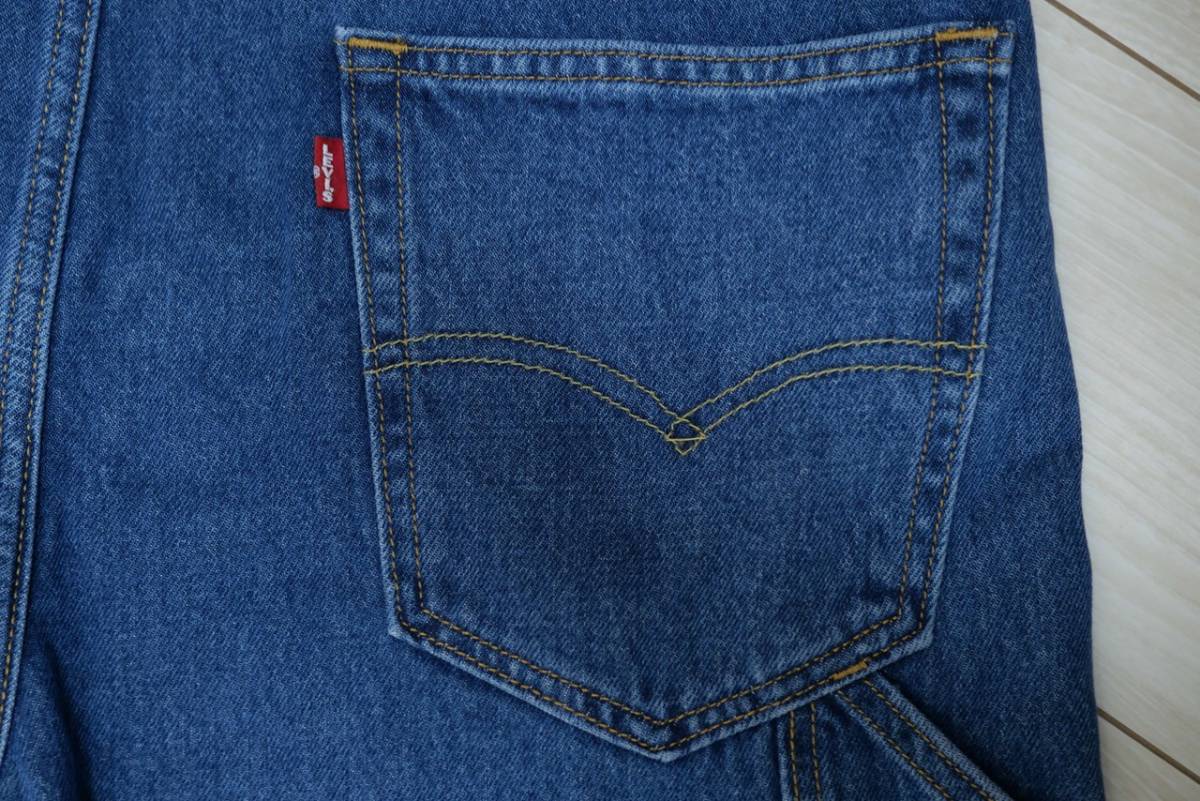 新品リーバイス79107-0007 Mサイズ/76-84cm オーバーオール リラックスフィット インディゴ・ミッドユーズ BIG-E デニム