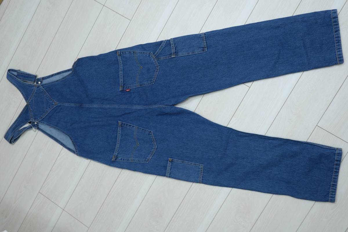 新品リーバイス79107-0007 Mサイズ/76-84cm オーバーオール リラックスフィット インディゴ・ミッドユーズ BIG-E デニム