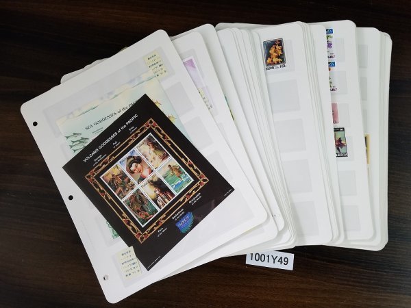 1001Y49 外国切手　花切手　モナコ　モルドバ　シンガポール　ブータン　ルーマニアほか　シート　バラ等　まとめ　※詳細は写真参照