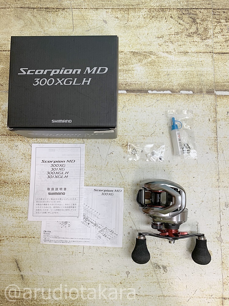 300XG ベイトリールセット スコーピオン MD 箱あり サイン入り 【公式