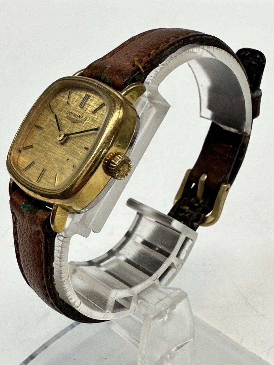 9T86】 1円スタート LONGINES / Cal.5602 ロンジン 金色文字盤 手巻き