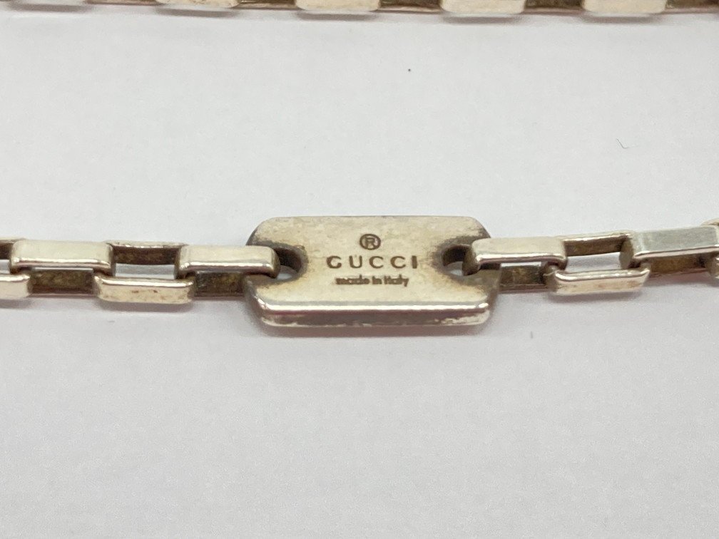 ネックレス グッチ GUCCI シルバー925 SV925 シルバー ペンダント - ドッグタグ インターロッキングG ブランド 0 メンズ レディース ヴィンテージ 安い商品