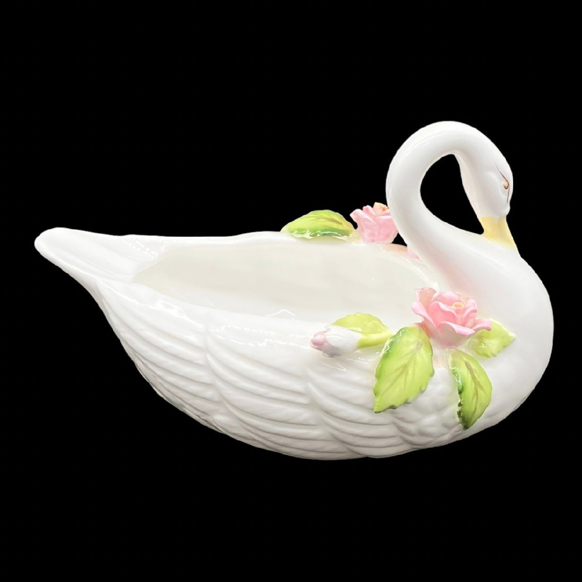 Maruri BONE CHINA マルリ 白鳥モチーフ 花柄 クリーマー
