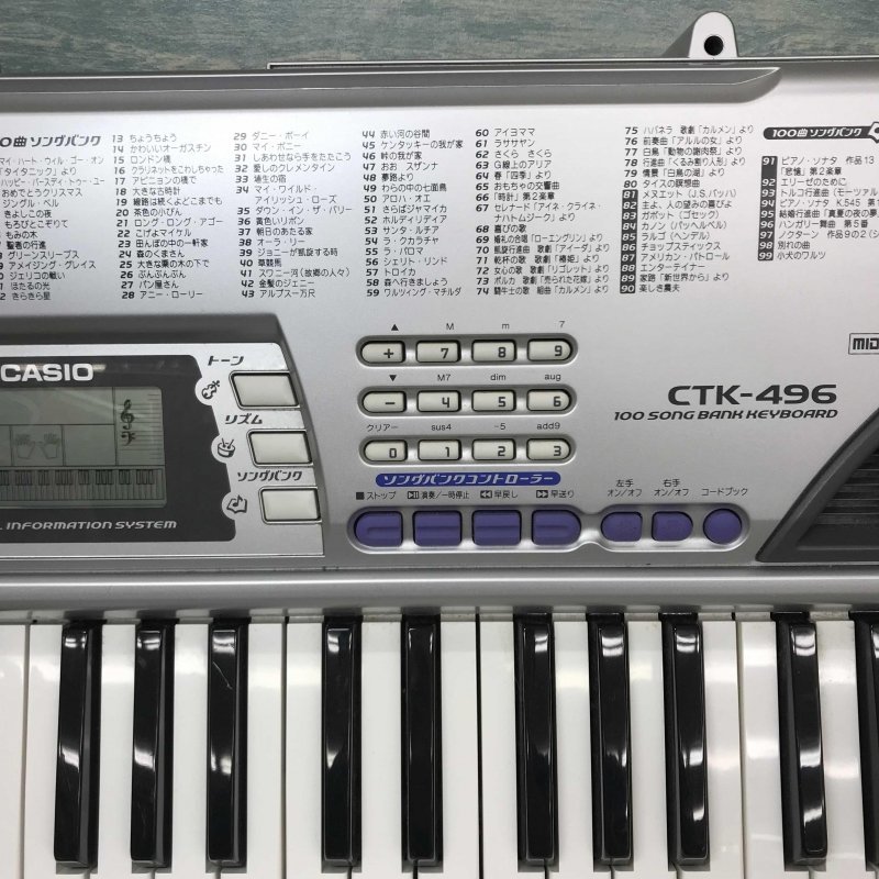 CASIO CTK 1100 61鍵盤 ベーシックキーボード 電子楽器 100曲ソング