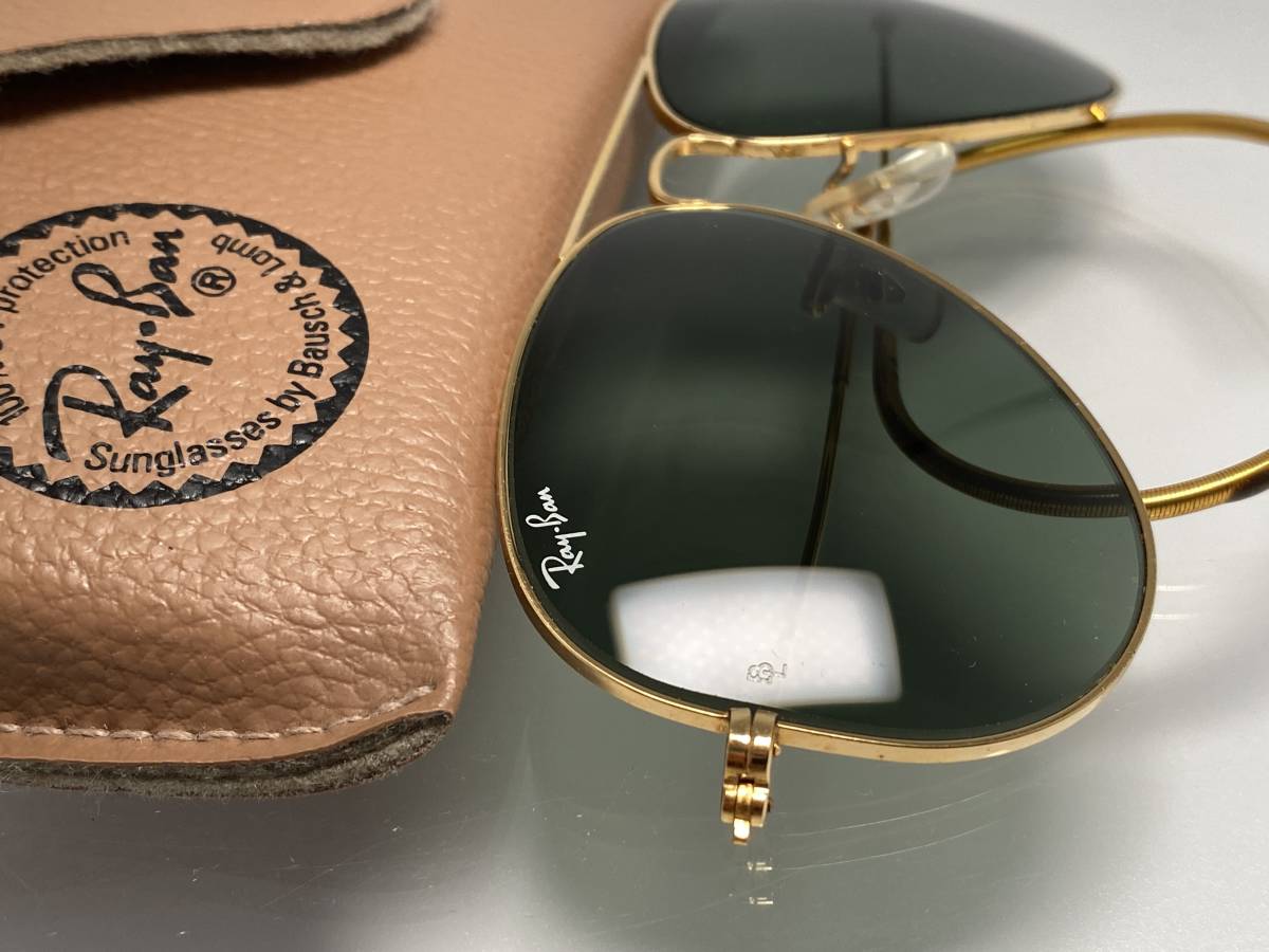 ケース付☆B&L RAY-BANボシュロムレイバン Metalメタル1 GOLDゴールド 