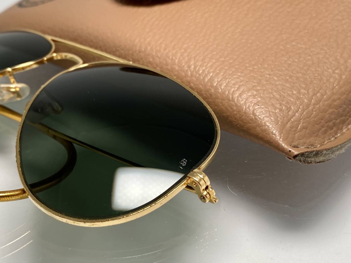 ケース付☆B&L RAY-BANボシュロムレイバン Metalメタル1 GOLDゴールド 