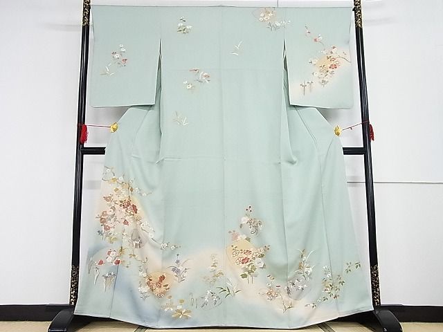 訪問着 中国三大刺繍 総刺繍 スワトウ刺繍 正絹 平和屋-こころ店□訪問