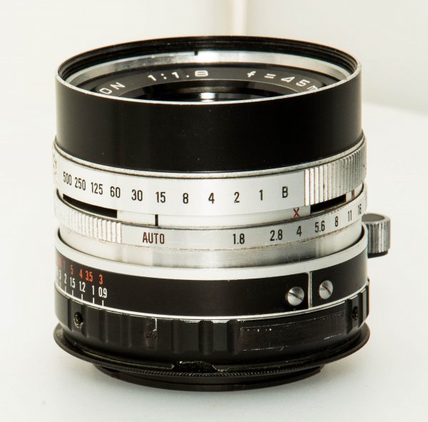 改造レンズ】KONICA HEXANON F1.8 45mm 【コニカ AUTO S2】のレンズを