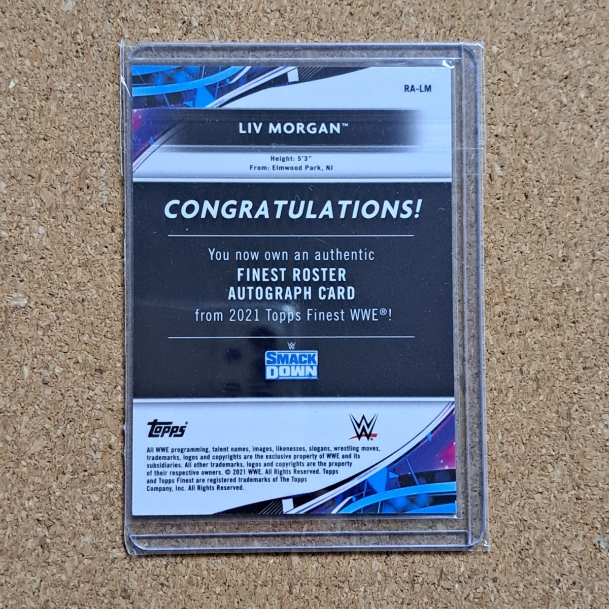 WWE LIV MORGAN リヴモーガン リヴ・モーガン サインカード - Topps 