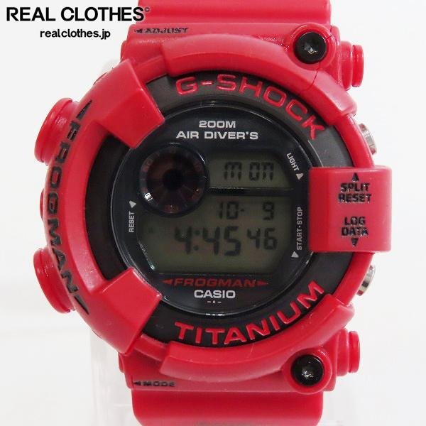 ジャンク】G-SHOCK/Gショック FROGMAN 2000年特別仕様モデル 赤蛙 DW