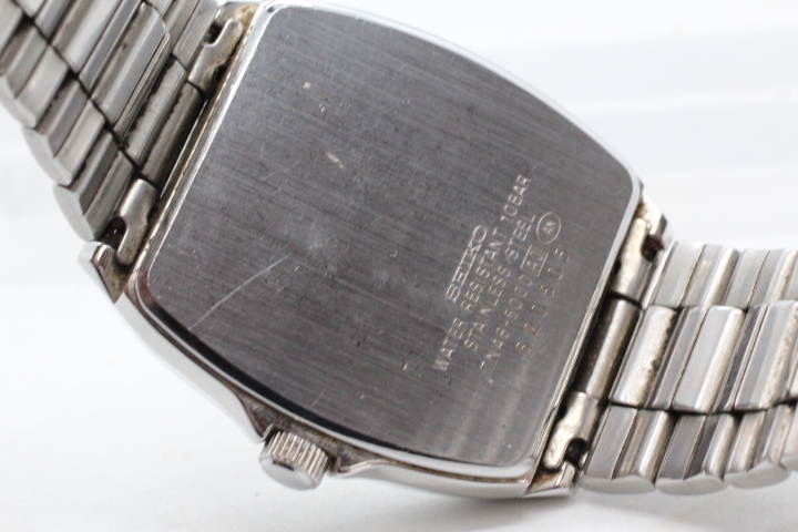 SEIKO】SPIRIT 7N48-5000 QUARTZ 10BAR STAINLESS STEEL 中古品時計