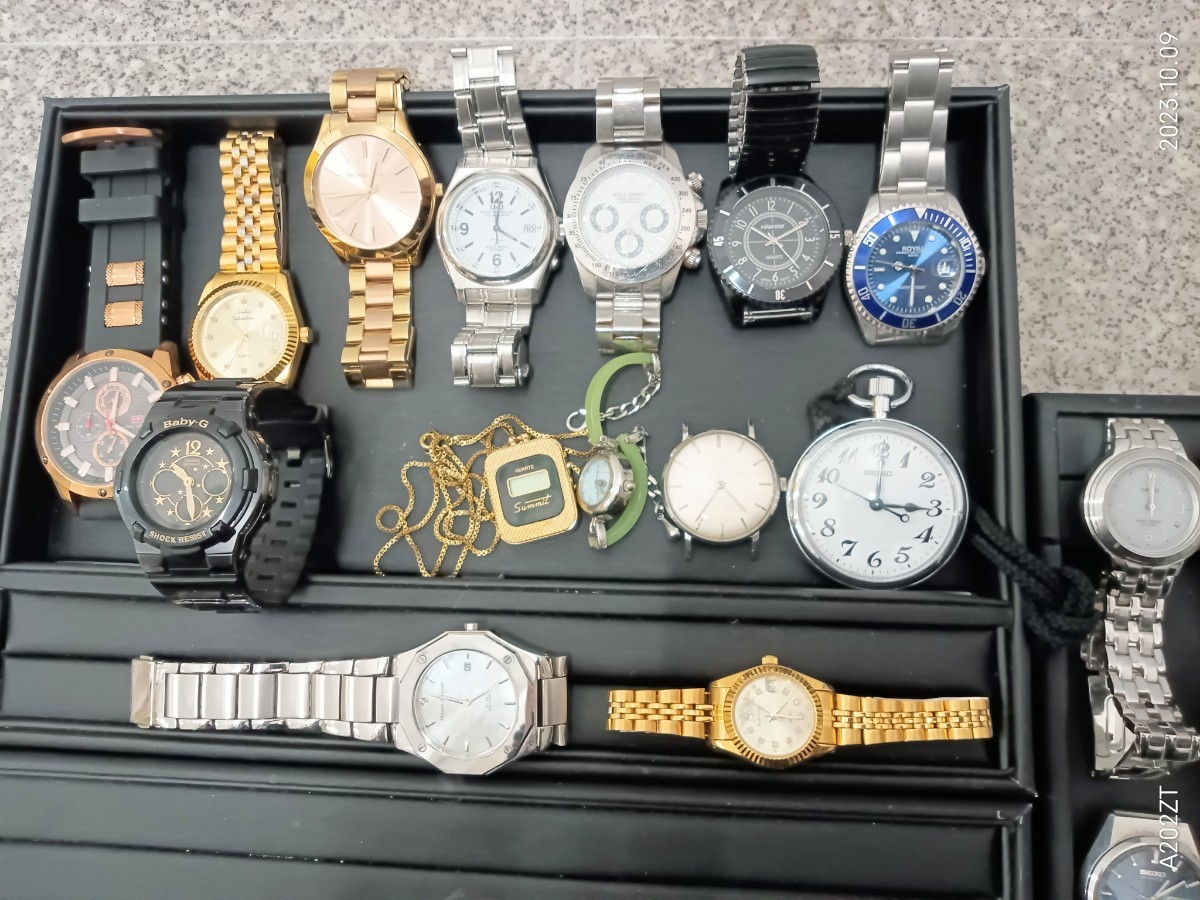 腕時計 中古ジャンク品 34点 公式通販 クォーツ 1円 1円～ジャンク品