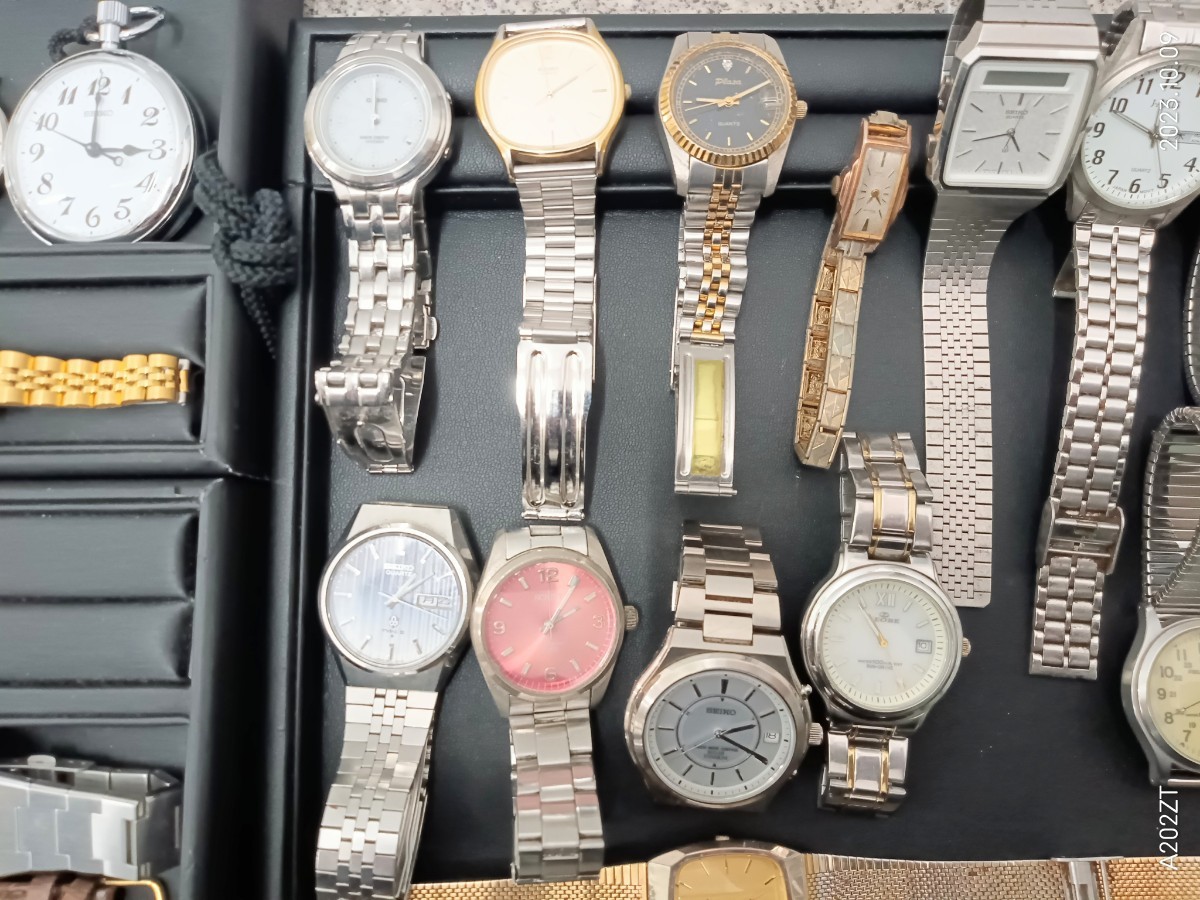 腕時計 中古ジャンク品 34点 公式通販 クォーツ 1円 1円～ジャンク品