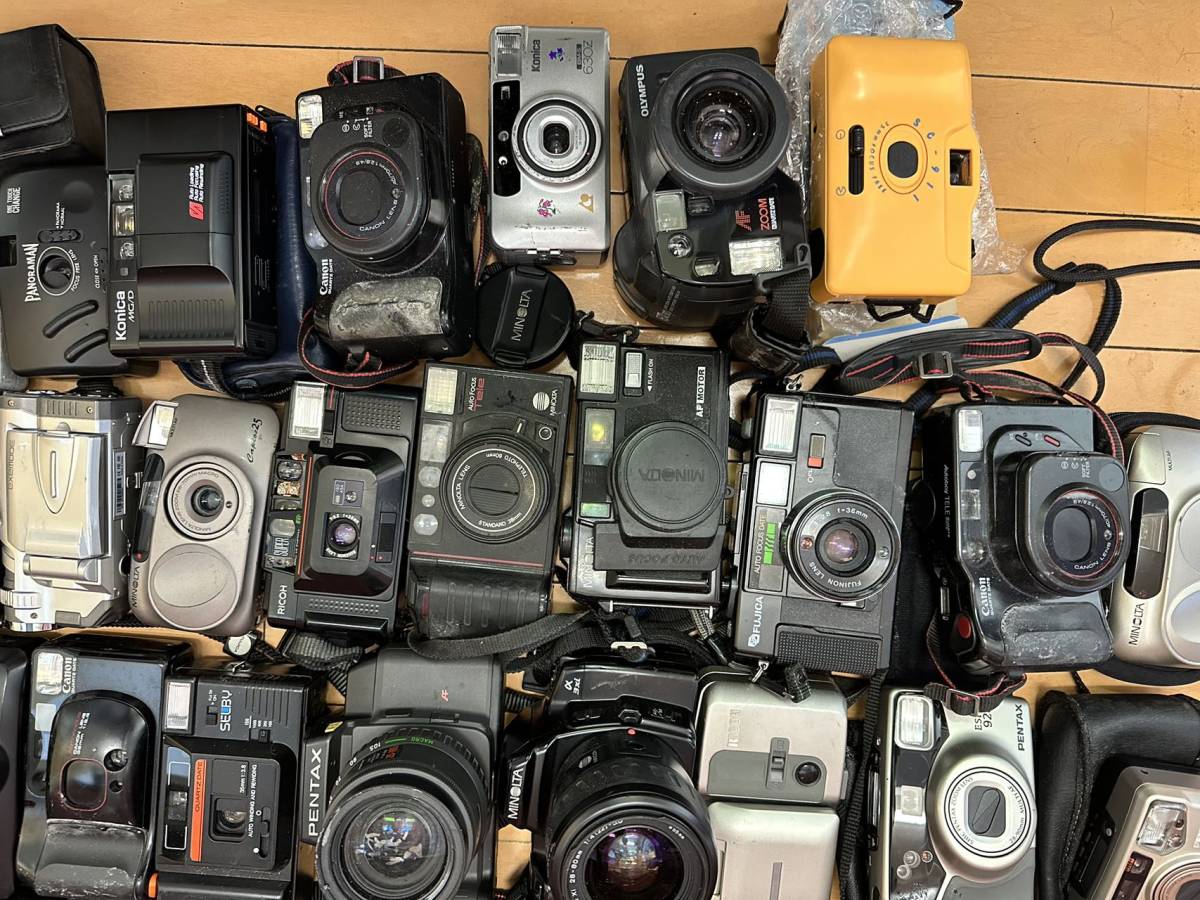 ☆ジャンク☆コンパクトフィルムカメラ☆大量まとめ Canon SONY FUJICA