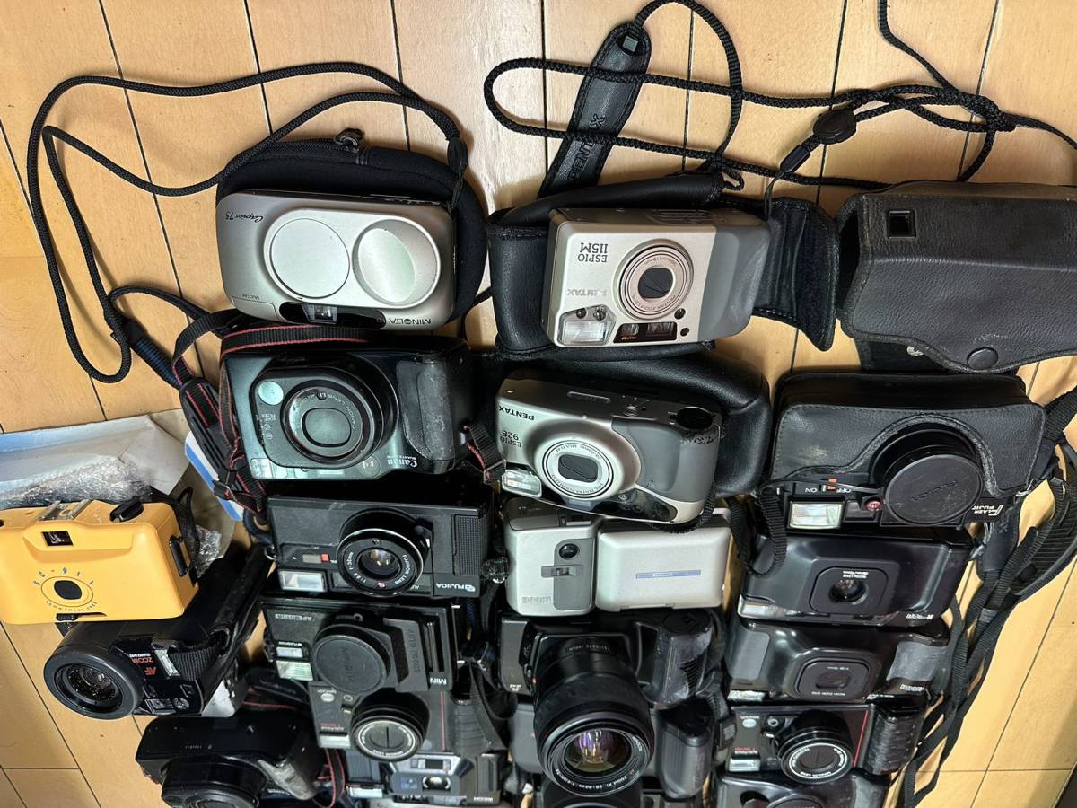 ☆ジャンク☆コンパクトフィルムカメラ☆大量まとめ Canon SONY FUJICA