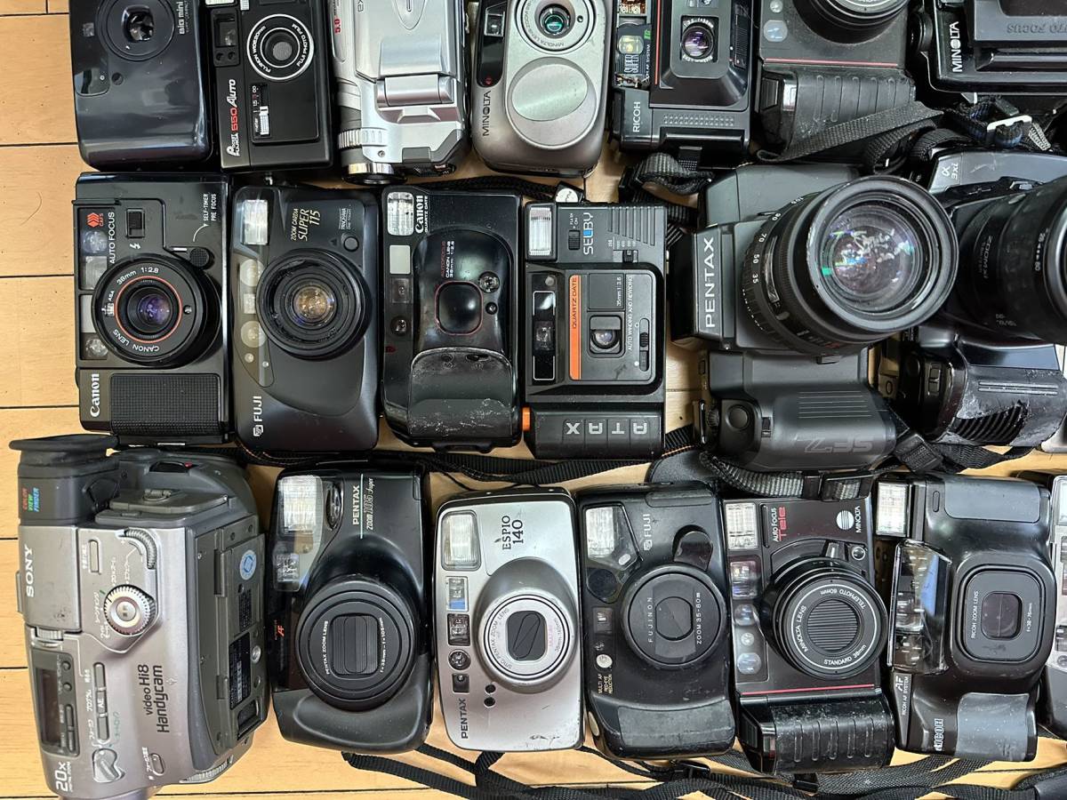 ☆ジャンク☆コンパクトフィルムカメラ☆大量まとめ Canon SONY FUJICA