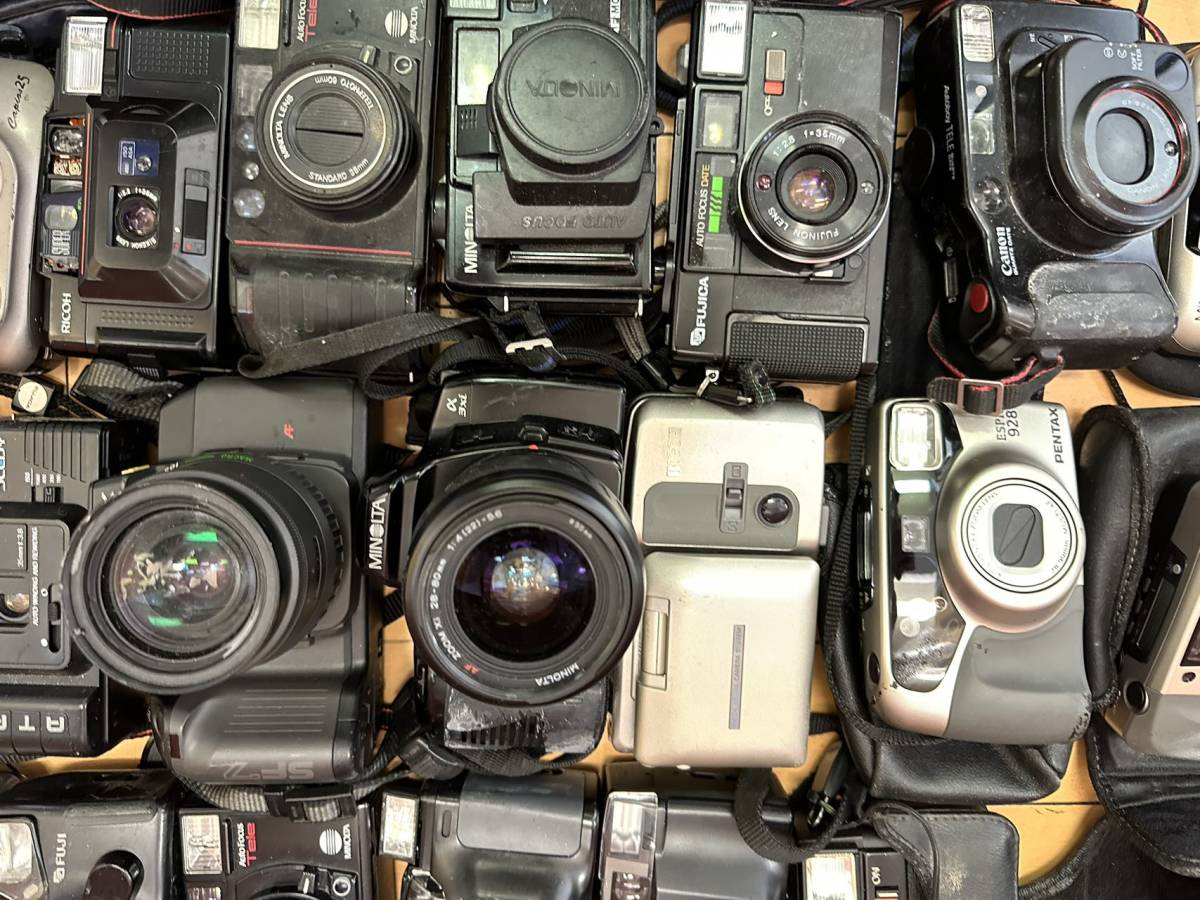 ☆ジャンク☆コンパクトフィルムカメラ☆大量まとめ Canon SONY FUJICA