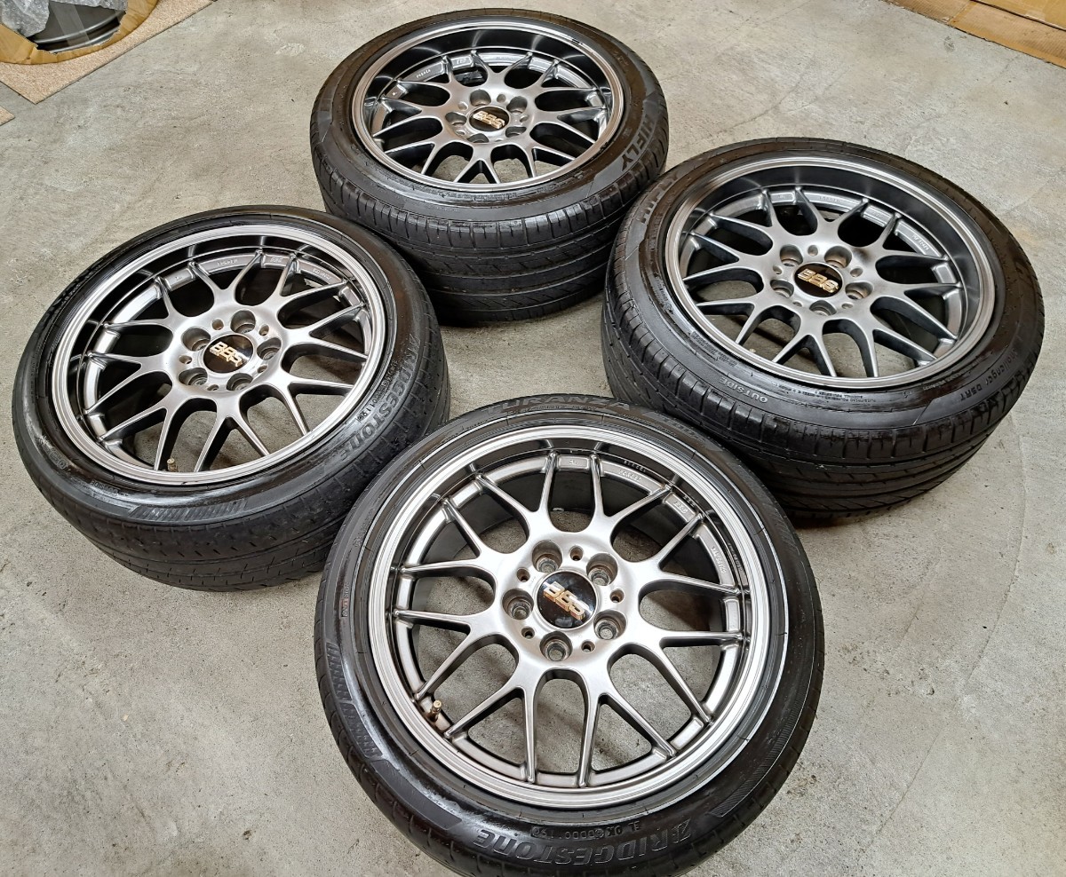 BBS RG-R ホイールタイヤ 17インチ 4本 8.0J 9.0J PCD114.3 鍛造 RG720 