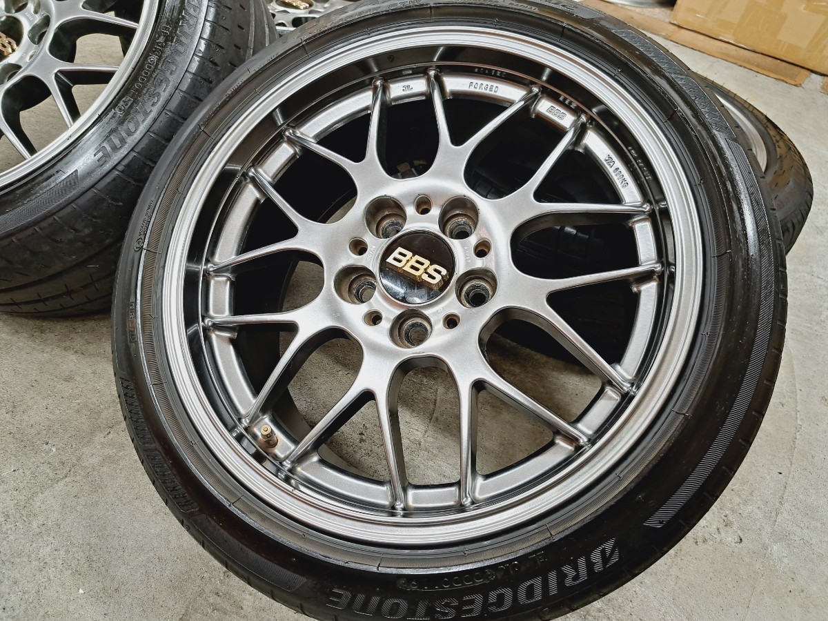 BBS RG-R ホイールタイヤ 17インチ 4本 8.0J 9.0J PCD114.3 鍛造 RG720 
