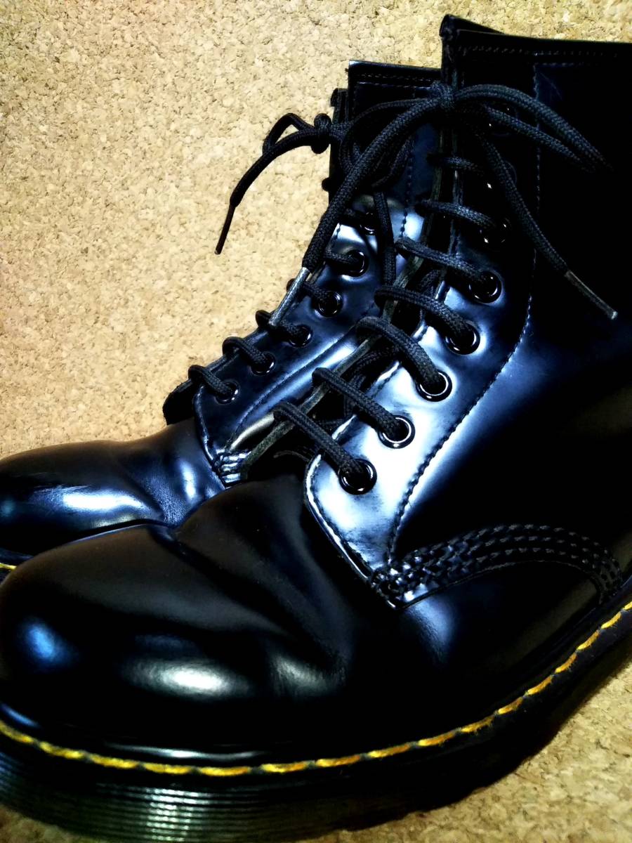 【Dr.MARTENS】ドクターマーチン 1460 8ホールブーツ UK7(26cm ) 8EYE BOOT スムースレザー ブラック 国内正規品