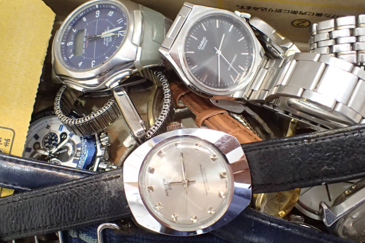 セイコー/カシオ/オリエント/等 古いデジタル時計6本セット ジャンク