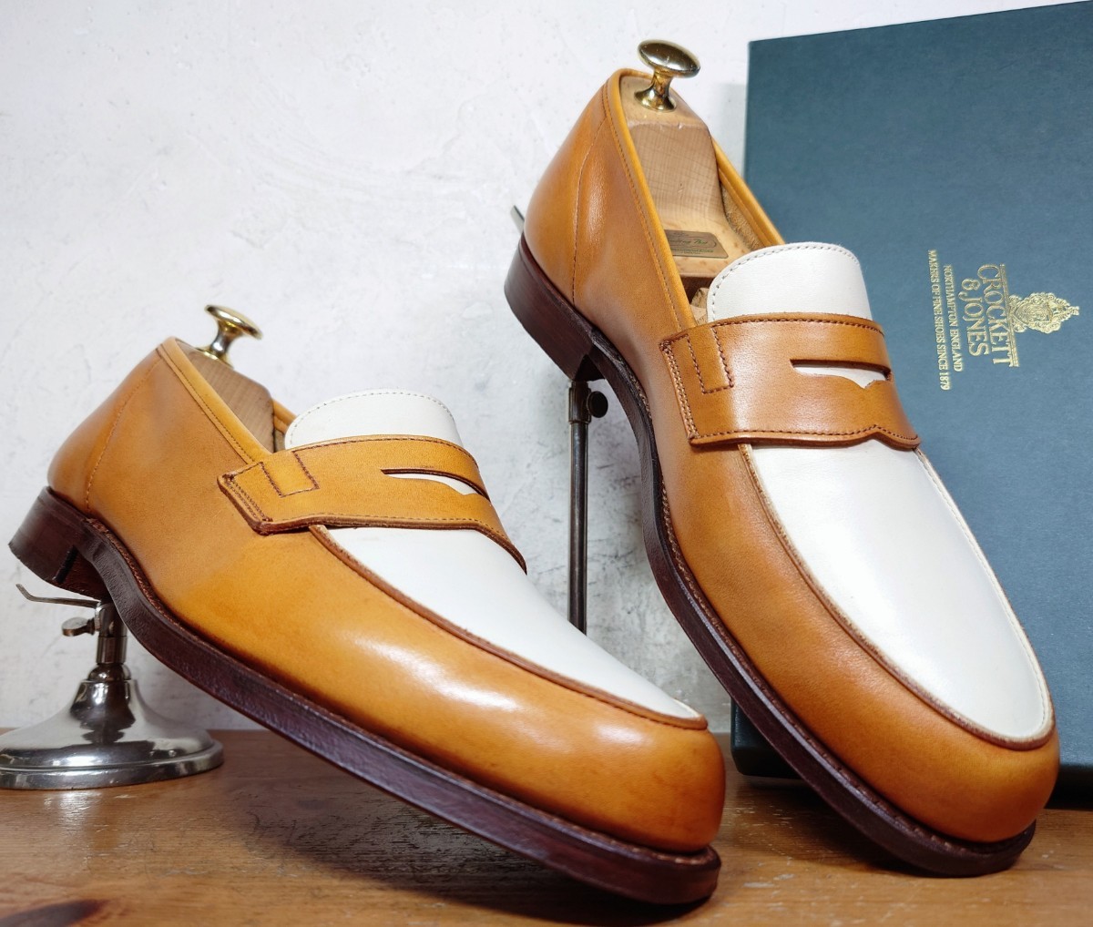 美品】英国製 クロケット&ジョーンズ RICHMOND2 376Last アンラインド 