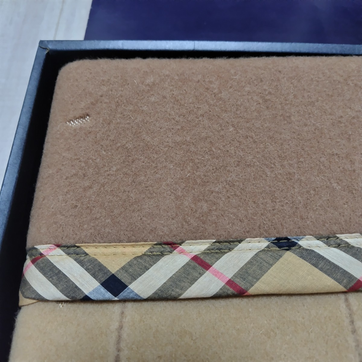 BURBERRY バーバリー ウール毛布 140×200cm ウール100% 西川産業 未