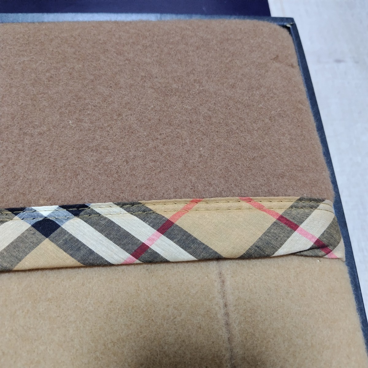 BURBERRY バーバリー ウール毛布 140×200cm ウール100% 西川産業 未