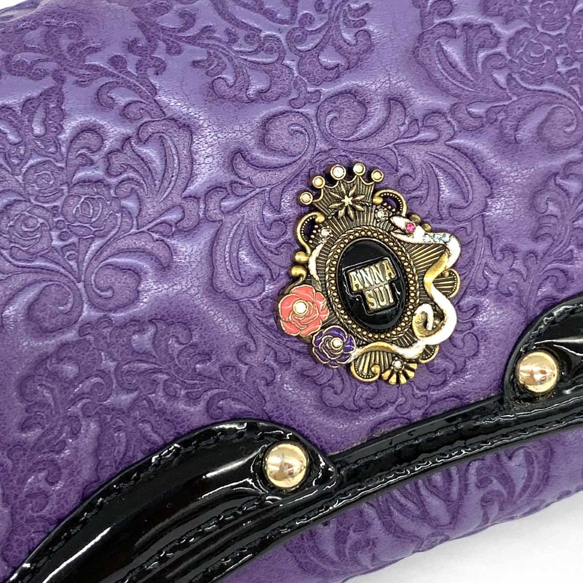 セルパン アナスイ財布パープル 長財布 紫 アナスイ SUI ANNA 長財布