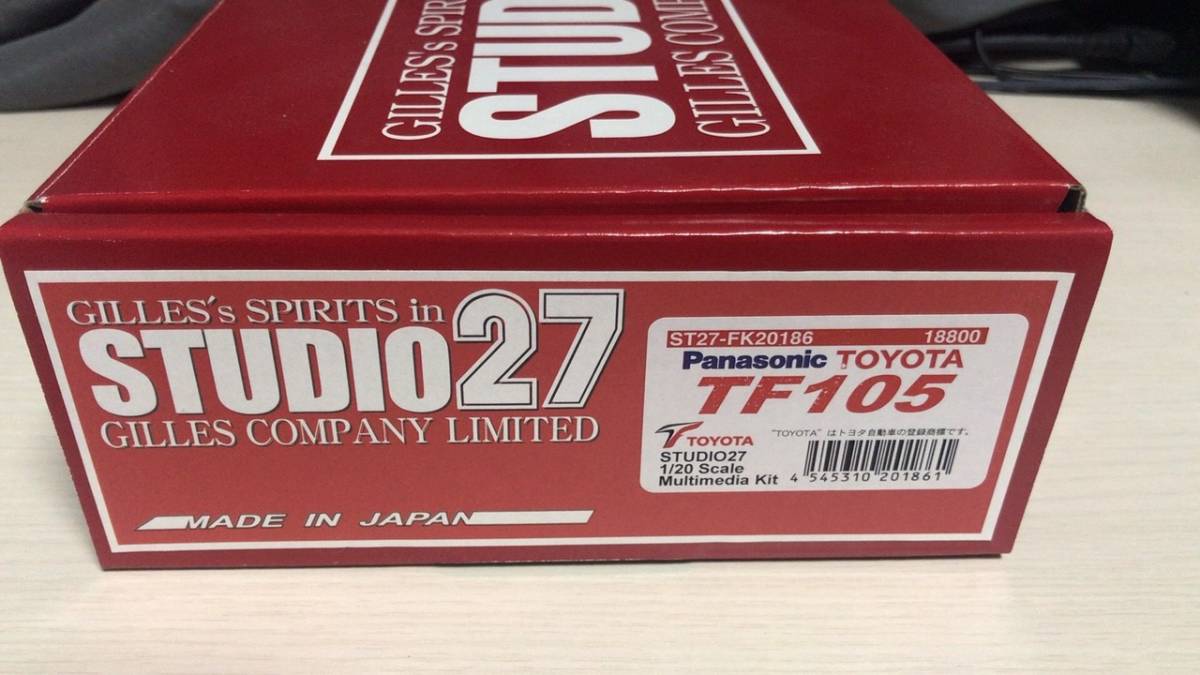 ガレージキット 1/20 トヨタTF105 STUDIO27製 未使用