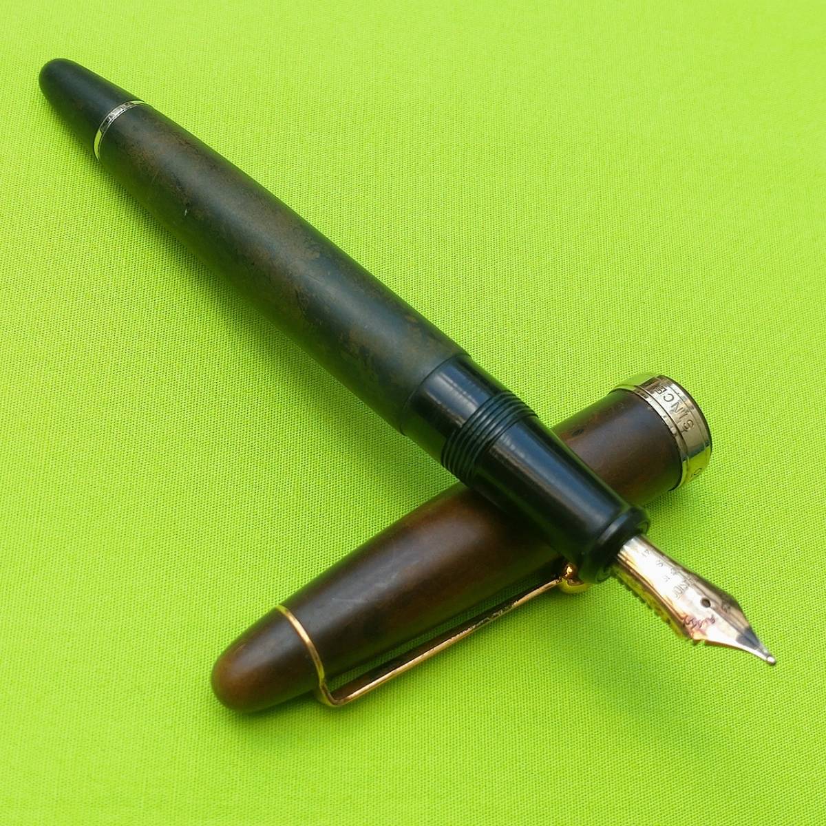 復刻 酒井栄助 復刻手造万年筆 14K 赤 インク止め式 手作り 手造万年筆