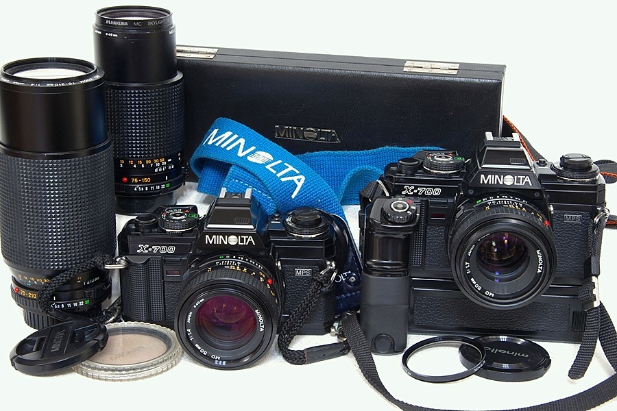 ミノルタ Minolta New x-700 + 50mm F1.4 ジャンクMINOLTA X-700、MD 50mm F1.4 MINOLTA X-700、MD 50mm
