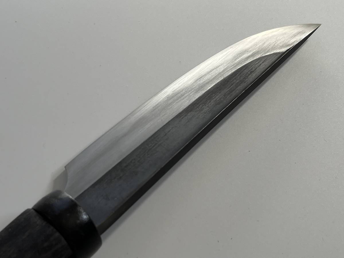 日野浦司 越後司作 黒打副鉈 鍛造ナイフ 剣鉈 和式ナイフ(ハンティング 