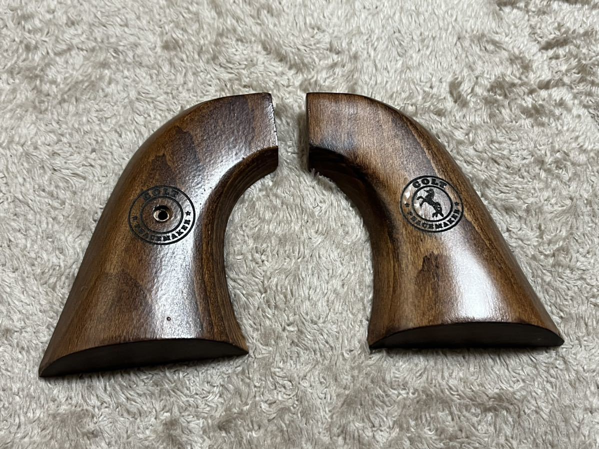 マルイ対応？SAA用木製 グリップ Colt刻印モデル 【公式通販】