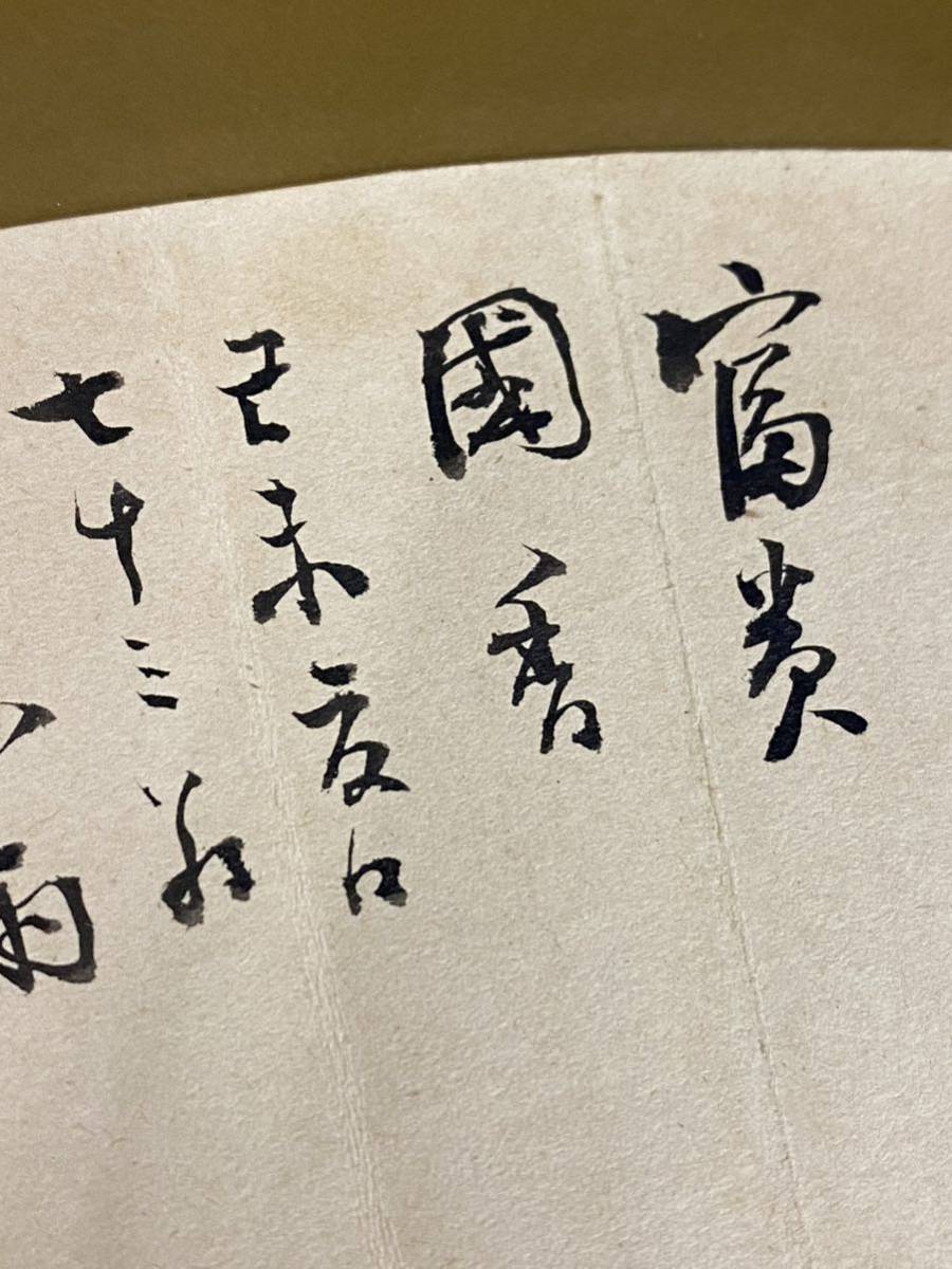 真作　肉筆 蕉雨　扇面　富貴國秀　花蝶画　古美術 絵　書　額縁　額装　インテリア | - 人物画