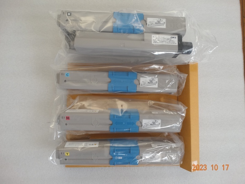OKI純正プリンタートナー 4色セットTC-C4A