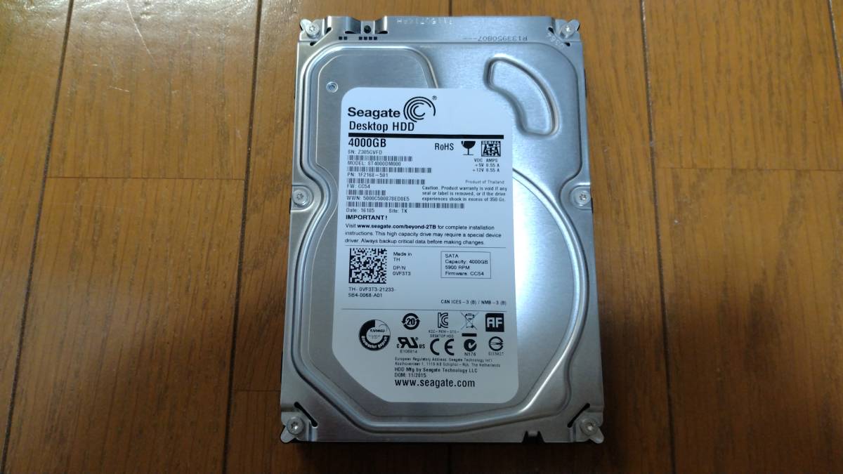 人気定番，限定セール Seagate BarraCuda ST4000DM000 4TB 3.5inch ハードディスク 3(2TB～)｜売買されたオークション情報、yahooの商品情報をアーカイブ公開 - オークファン 3.5 SerialATA