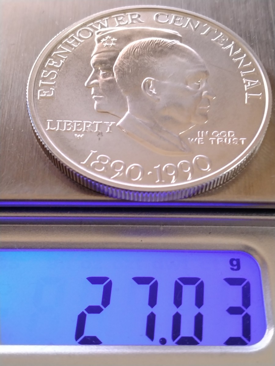 アメリカ 1ドル銀貨 アイゼンハワー プルーフ 1990年 P | ミスターコインズ